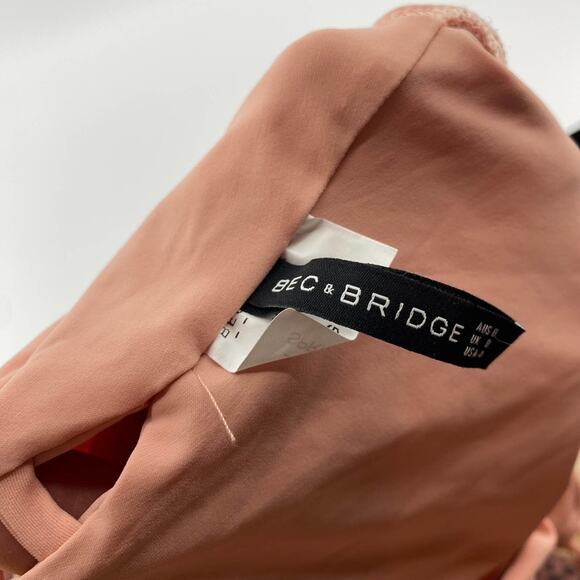 Bec & Bridge Appletini One-Piece Swimsuit Side Cut Outs Pink Barbiecore Size 4 - Picture 10 of 11